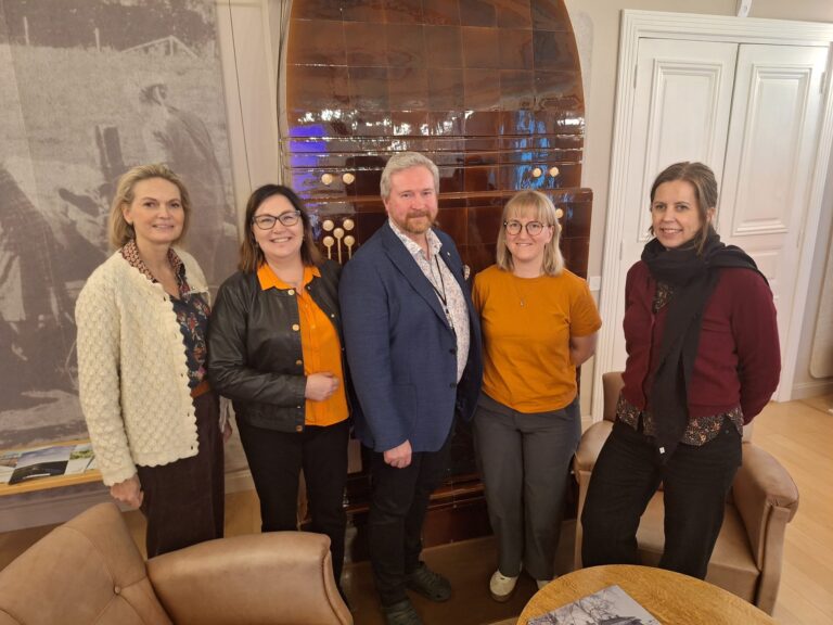 NCE Heidner representatives visit at Luke Maaninka